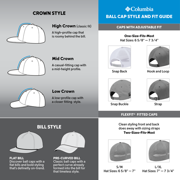 Fitted ball cap sizes sales